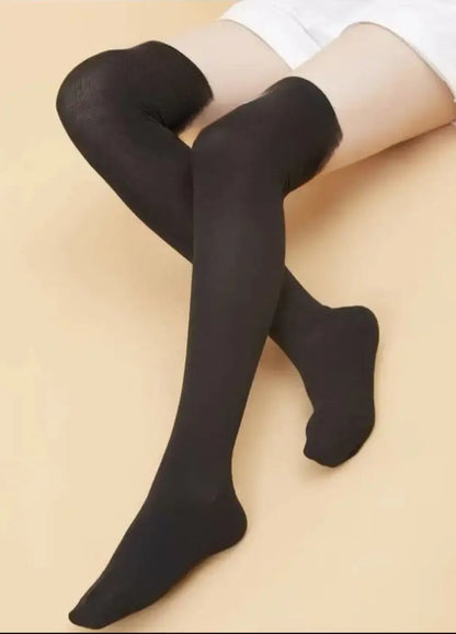 Black opaque thigh high stockings from thigh high assorted coloured socks ideal for activewear layering