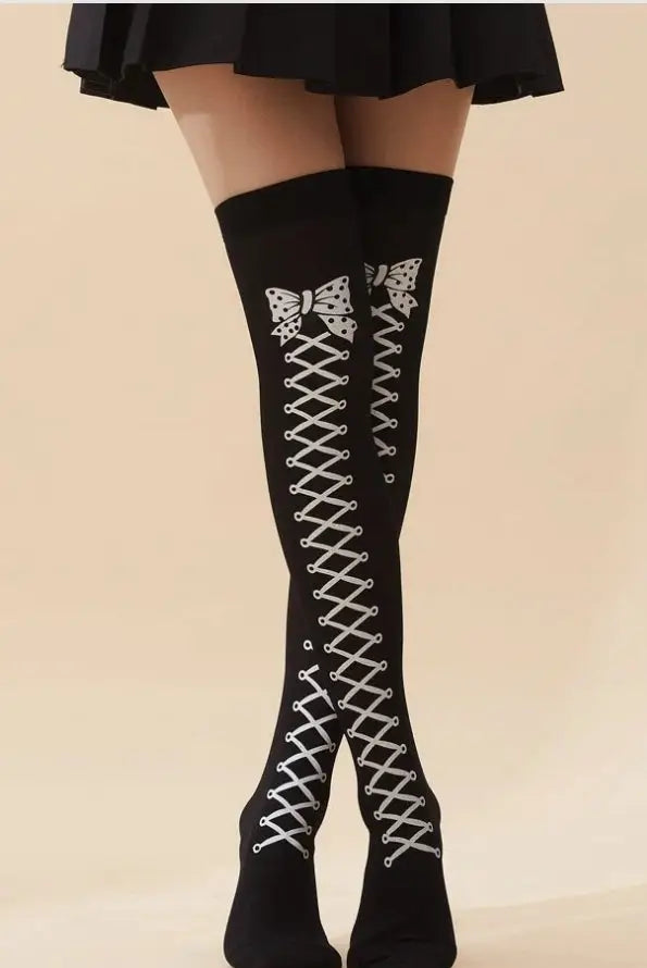 Thigh High Assorted Coloured Socks - gmaxx