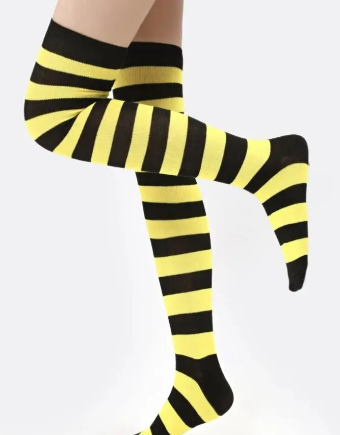 Thigh High Assorted Coloured Socks - gmaxx