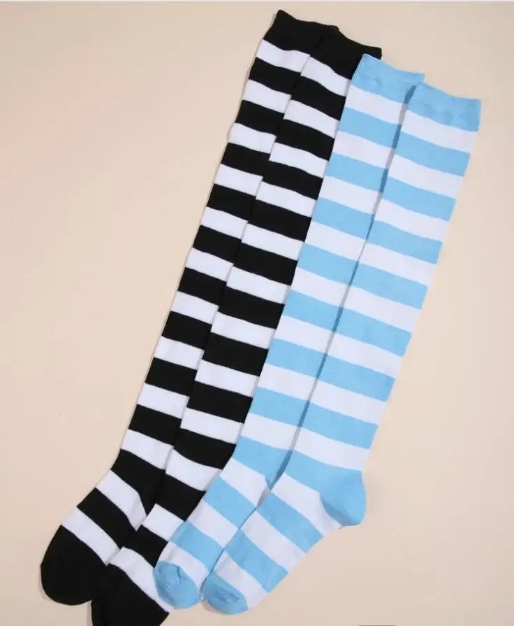 Thigh High Assorted Coloured Socks - gmaxx