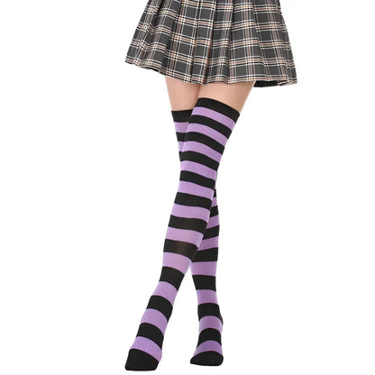 Thigh High Assorted Coloured Socks - gmaxx