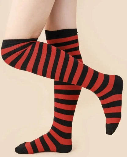 Thigh High Assorted Coloured Socks - gmaxx