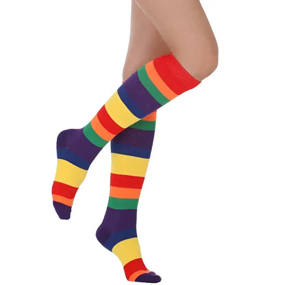 Thigh High Assorted Coloured Socks - gmaxx