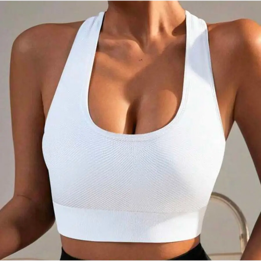 White relaxed Crop Top - Crop Tops