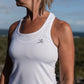 White Strappy Back Sports Top