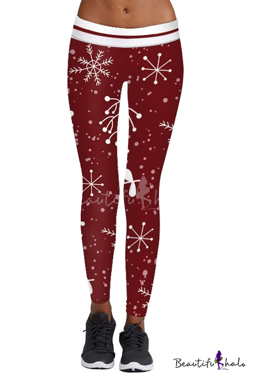 Gmaxx Christmas Snowflake Leggings