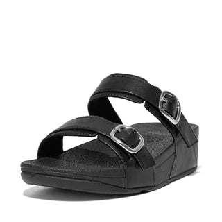 Buckle up for this multi-adjustable reworking of FitFlop's classic Lulu two-bar slides.