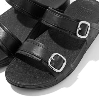 Buckle up for this multi-adjustable reworking of FitFlop's classic Lulu two-bar slides.