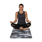 Gaiam Performance Premium Support 6mm Yoga Mat Black Marble