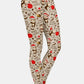 Have a bit of fun with these Full Length Christmas Leggings. Decorated with Cheeky Christmas Monkeys.