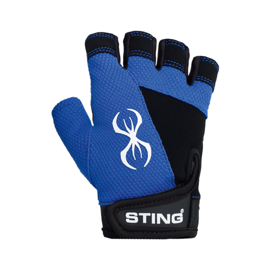 STING VX1 Ladies Training and Exercise Gloves. Pink and Blue.