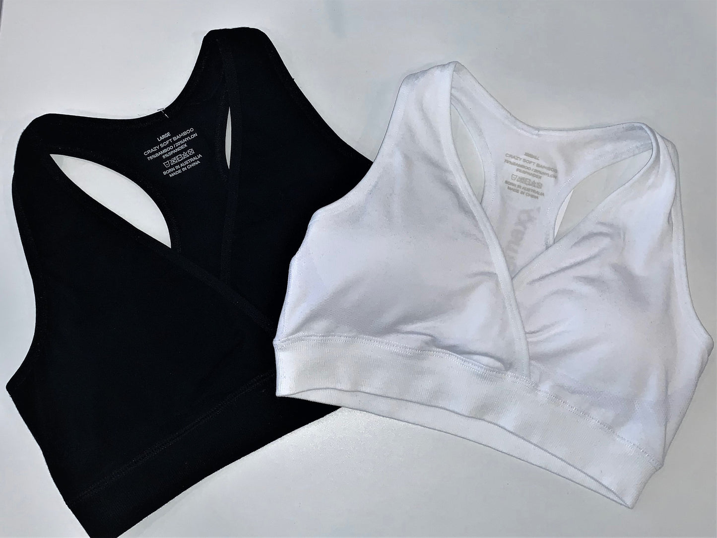 RELAXED Soft Bamboo Crop Top - Black Or White