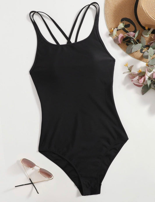 Black One Piece Swimmers Available from Gmaxx Activewear