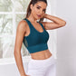  Light weight MESH Sports Bra. Perfect for low to medium impact workouts like yoga and strength training, this cute Crop will be stealing the attention at the gym. Available in Navy, Black, Plum and White