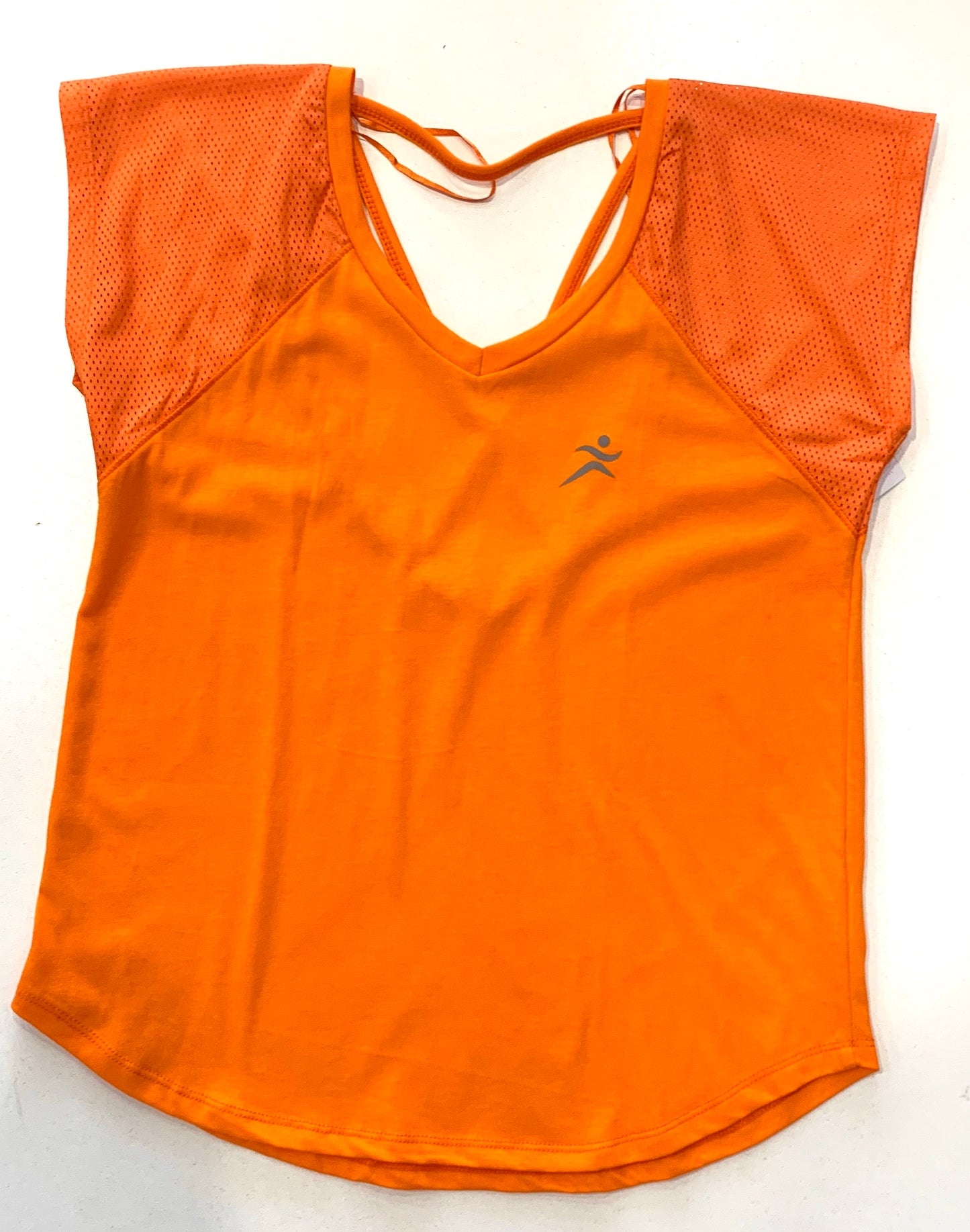 ORANGE Strappy Back Tee Shirt. Sizes XS/8 - 3XL/20