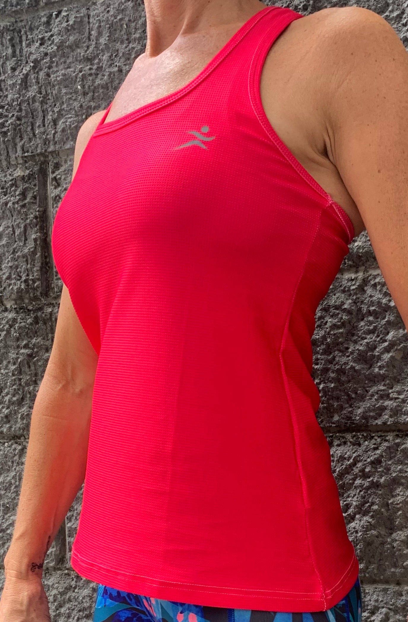 Gmaxx BREEZE 'Hot Pink' Strappy Back Sports Top